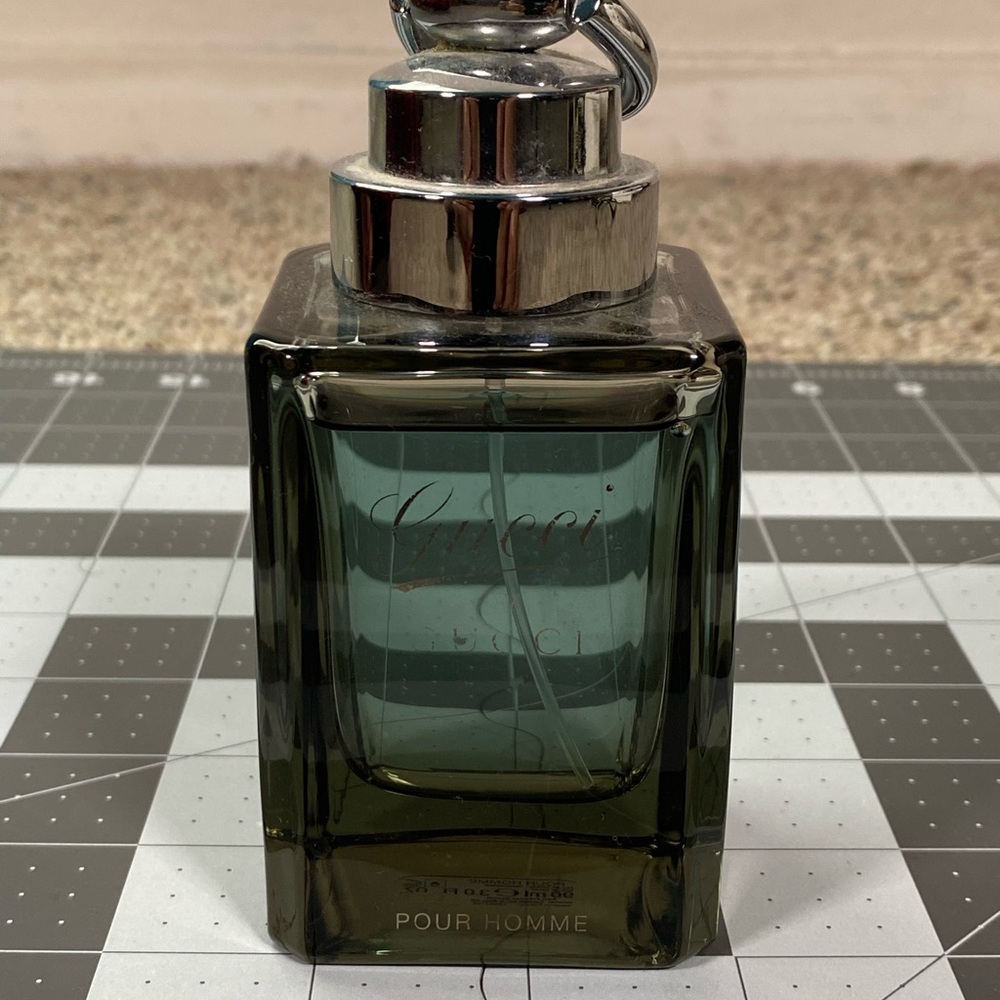 Gucci Pour Homme Fragrance in Green and Silver